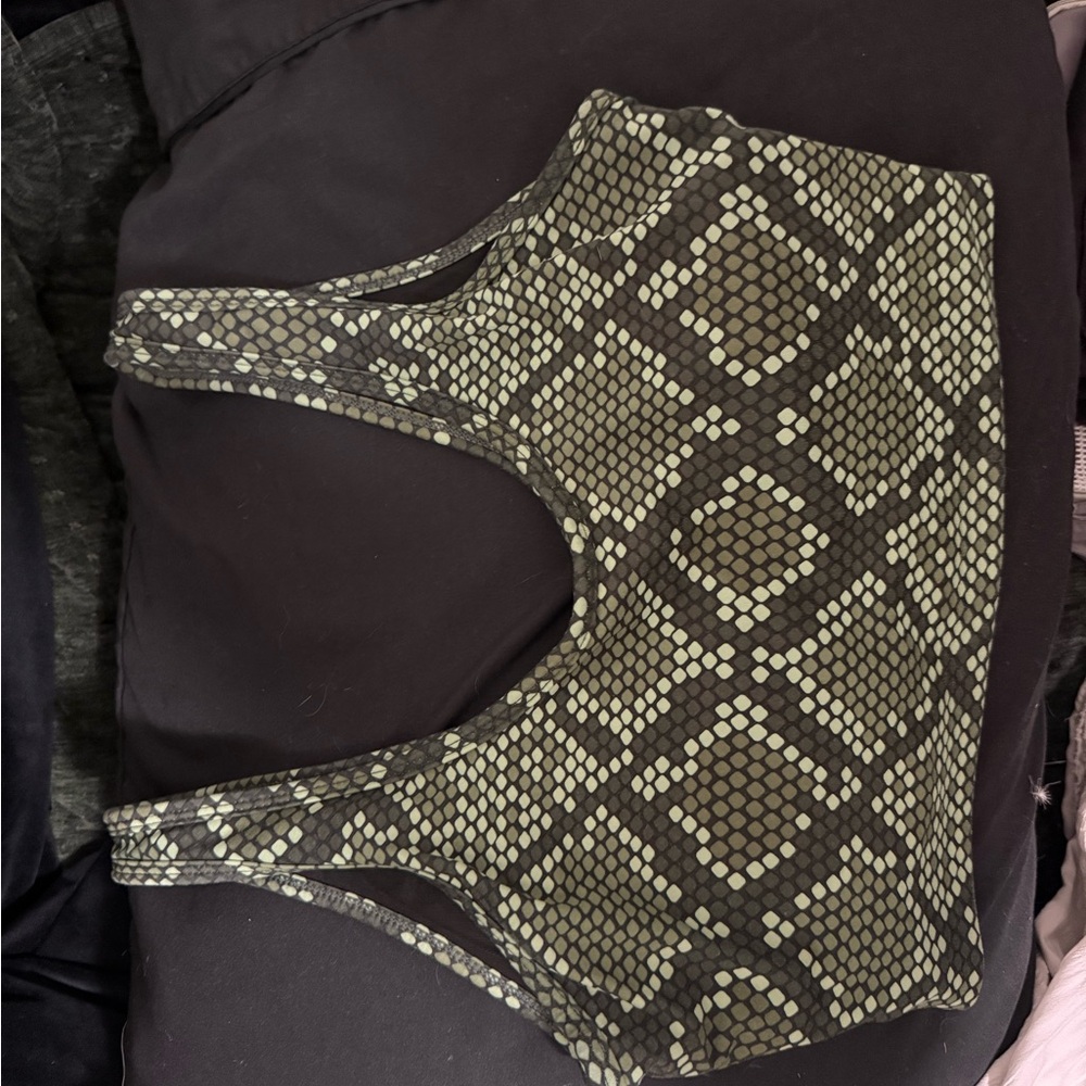 Stylish Green Patterned Bra- VITALITY/BALANCE